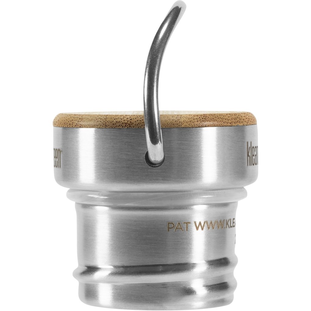 Klean Kanteen Bamboo Loop Cap for Kid / Classic / Reflect Bottles - brushed stainless