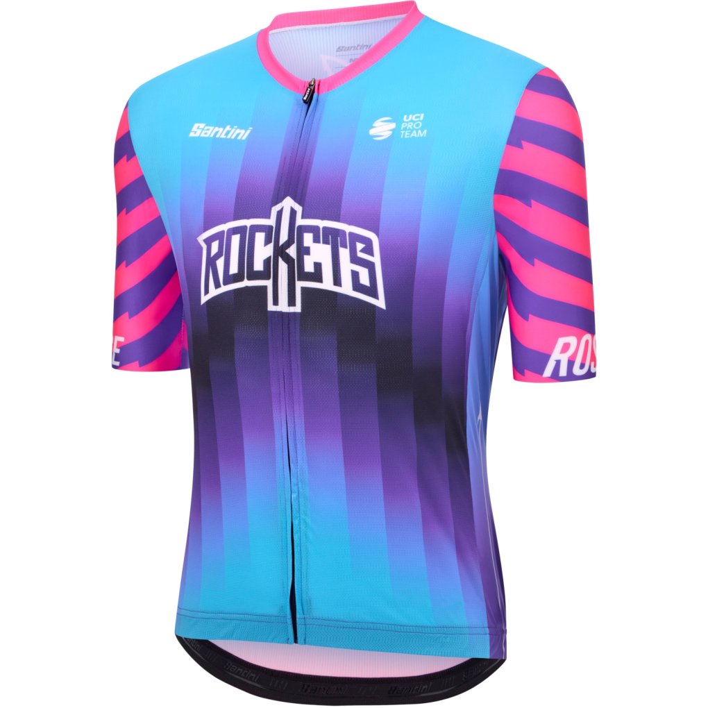 Santini Team Rockets Short Sleeve Jersey Men RE97175C26UR - print