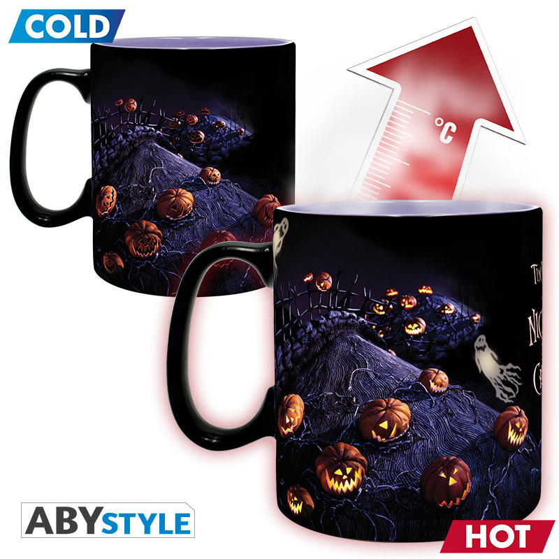 THE NIGHTMARE BEFORE CHRISTMAS Heat Change Mug Jack & Moon King size