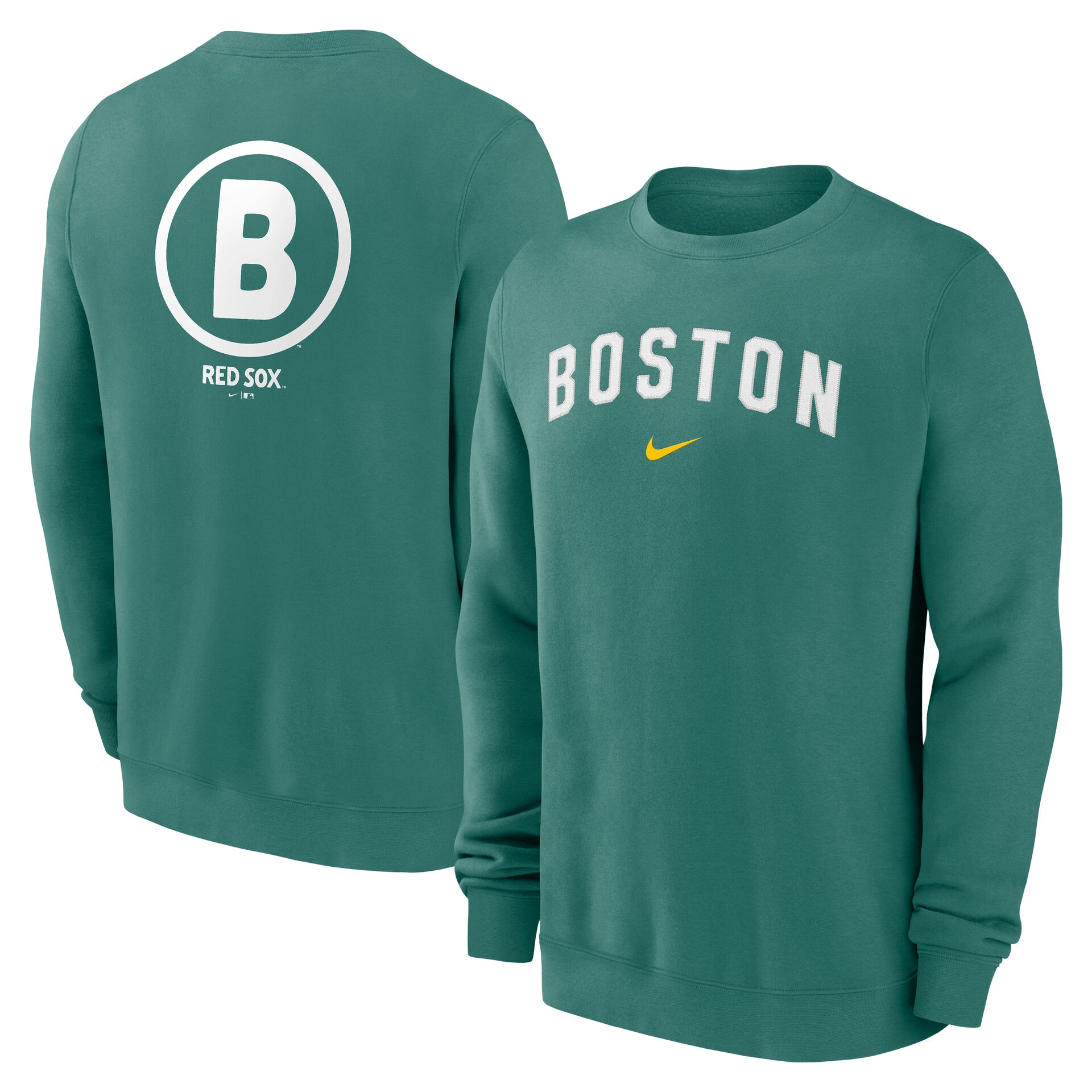 Boston Red Sox City Connect 2-Hit Club Crew Pullover Green