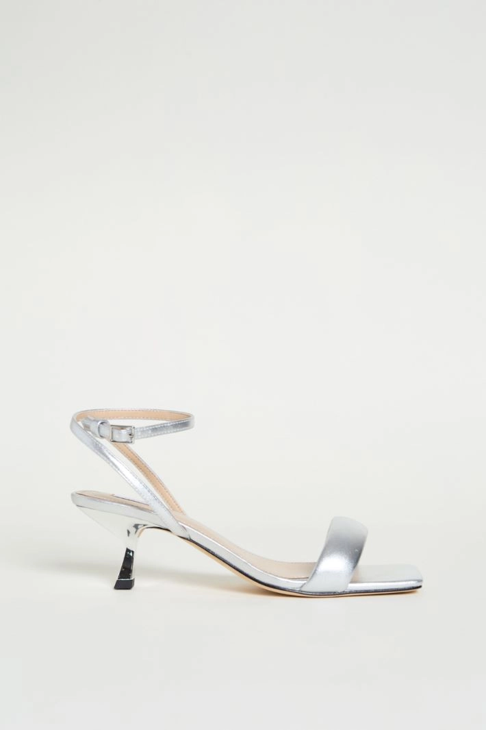Ankle-strap sandals - SILVER