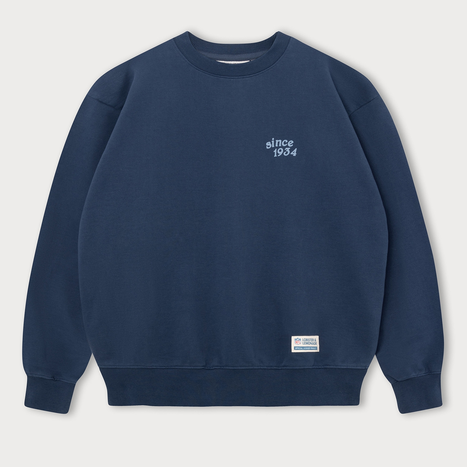 Detroit Lions L&L '96 Classics NFL Crew Sweater Navy