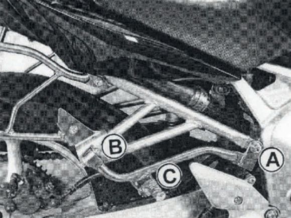Hepco & Becker Footrest Passenger Lowering Kit - SilverRef: Hbe02665A / 42154506 00 09