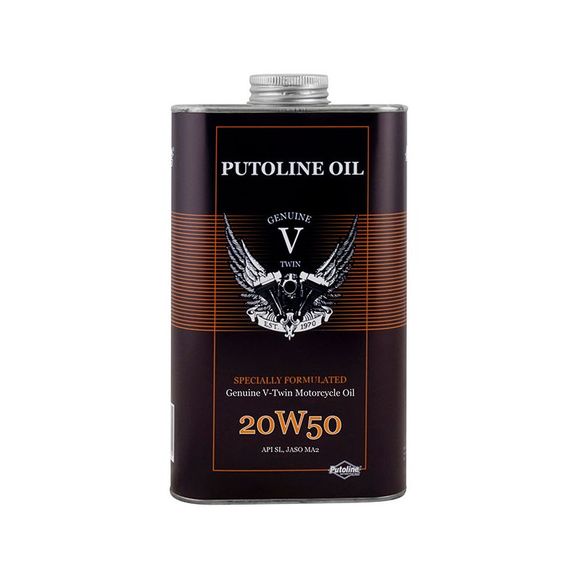 Putoline 1L Genuine V-Twin 20W50 Universal engine oilRef: PUT0095 / 74110