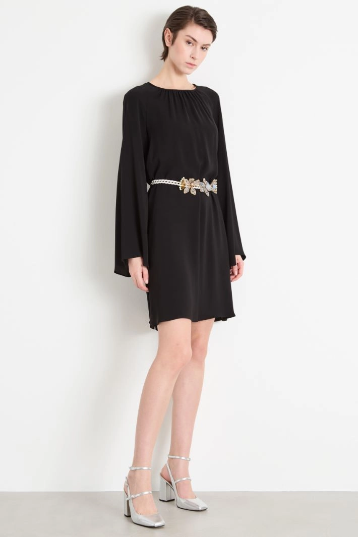 Cady tunic dress - BLACK