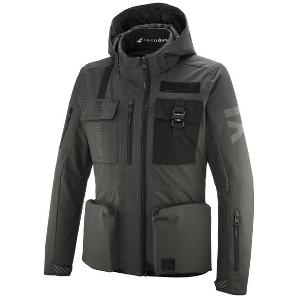 Ixon Darkrise Motorcycle Jacket - Gray / BlackRef: IX2261