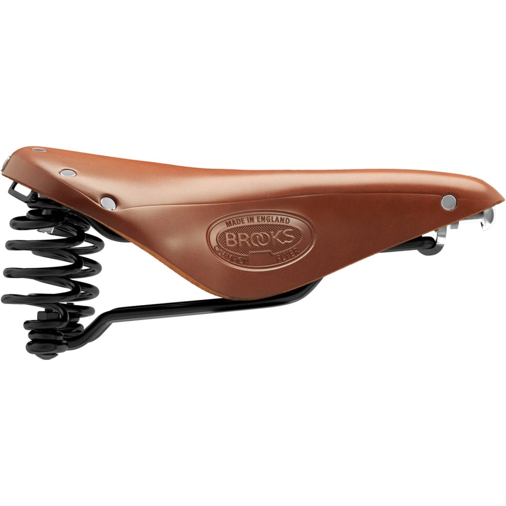 Brooks Flyer Bend Leather Saddle - honey