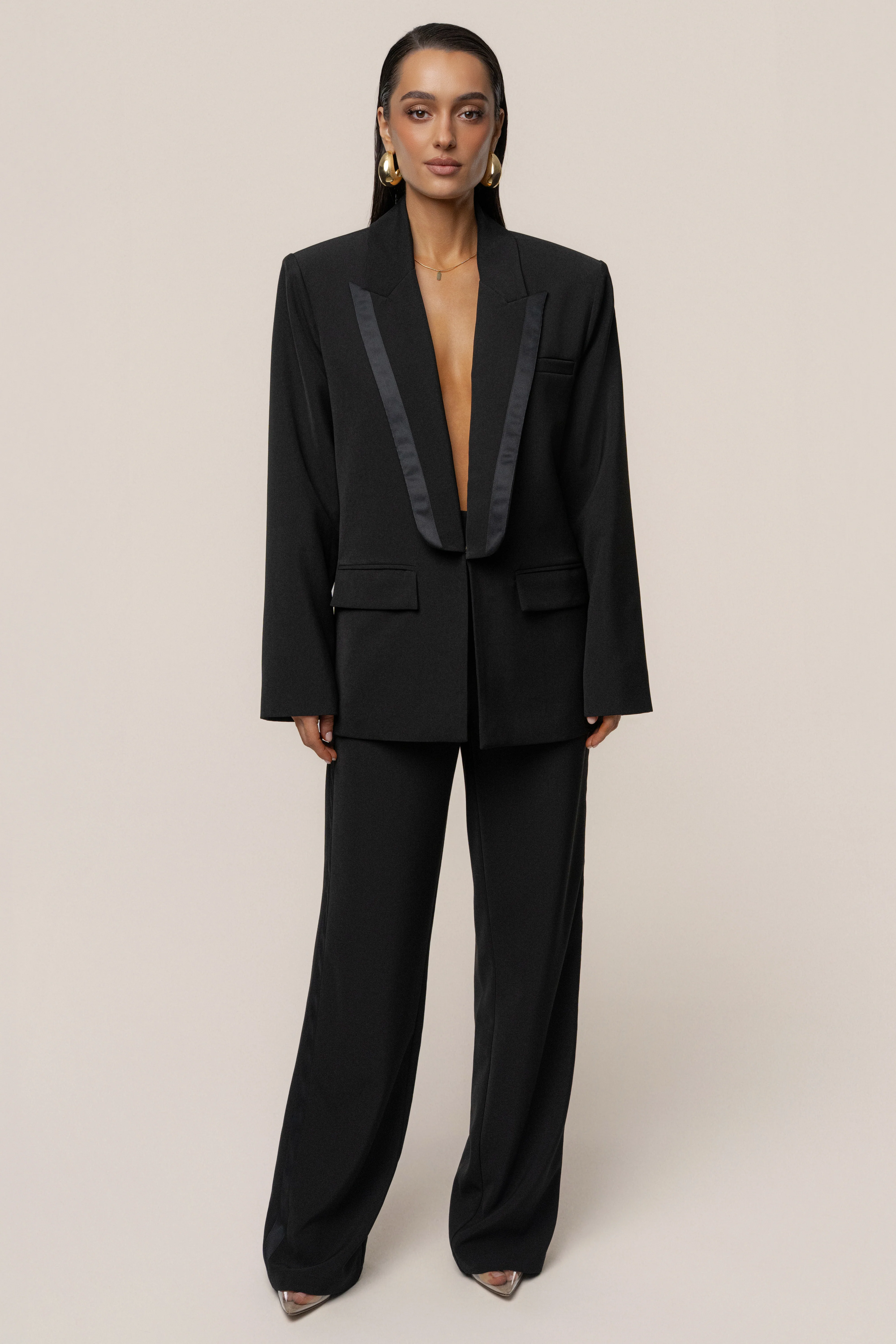 Black Suite Life Woven Pant