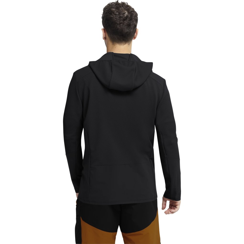 Jack Wolfskin Ridge Hike Hooded Full Zip Jacket Men - black