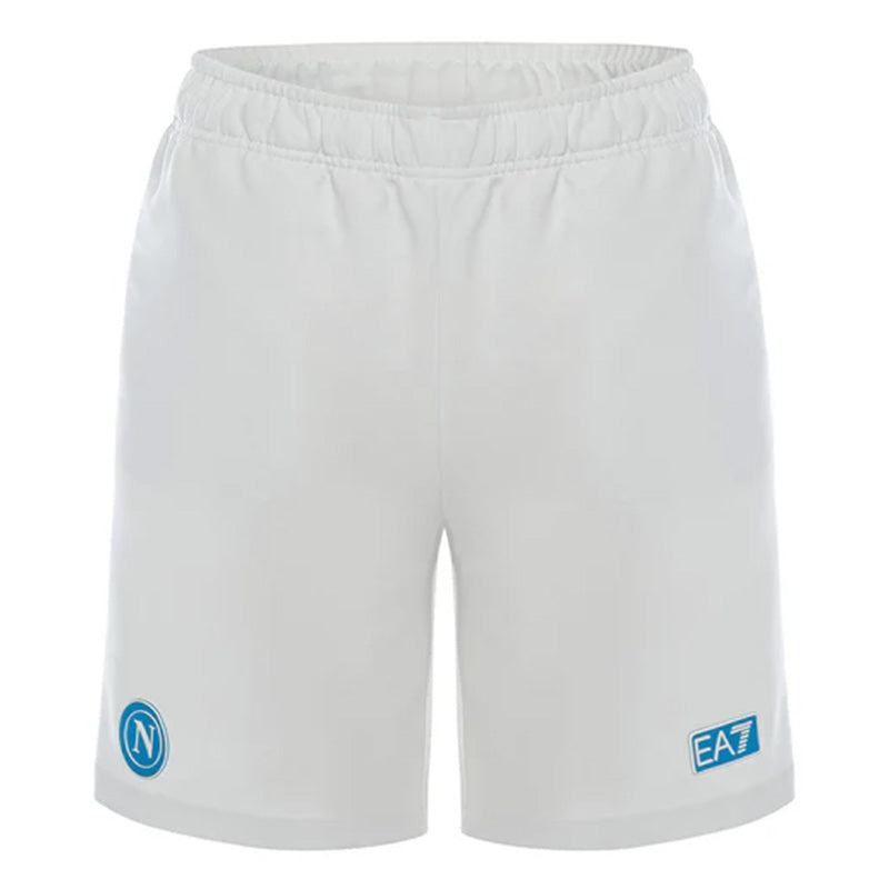 SSC Napoli White Interlock Bermuda Shorts 2025/2026