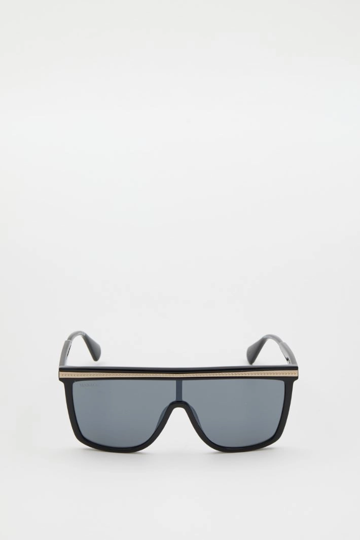 Mask glasses with studs - BLACK
