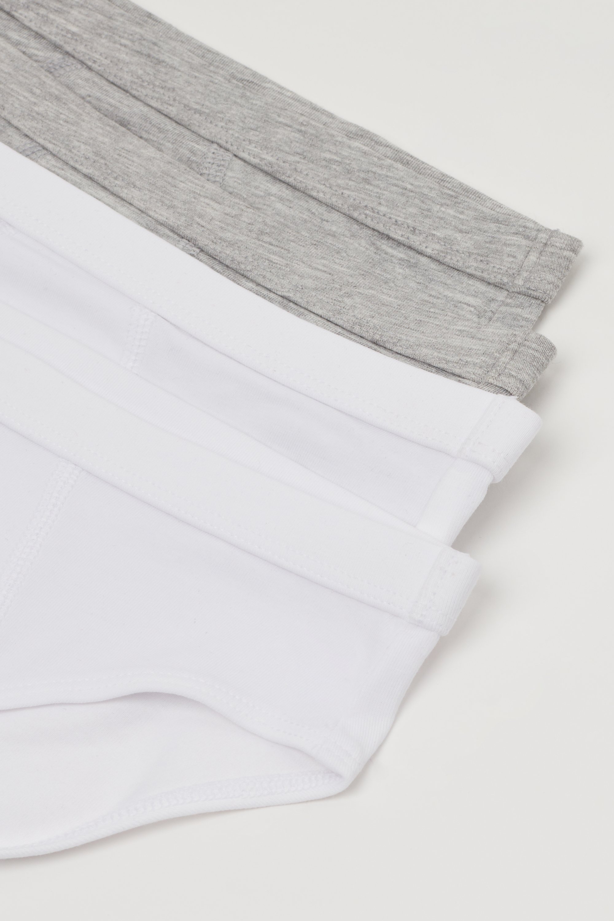 4 Pairs of Boys' Basic Cotton Briefs