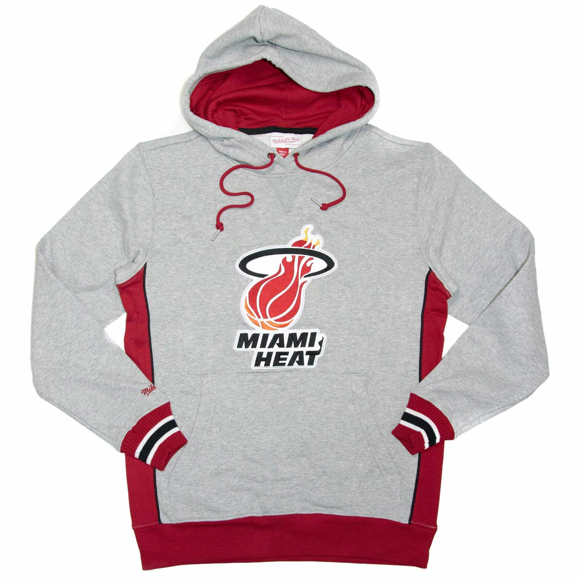 Miami Heat Pinnacle Mitchell & Ness NBA Heavyweight Fleece Hoodie