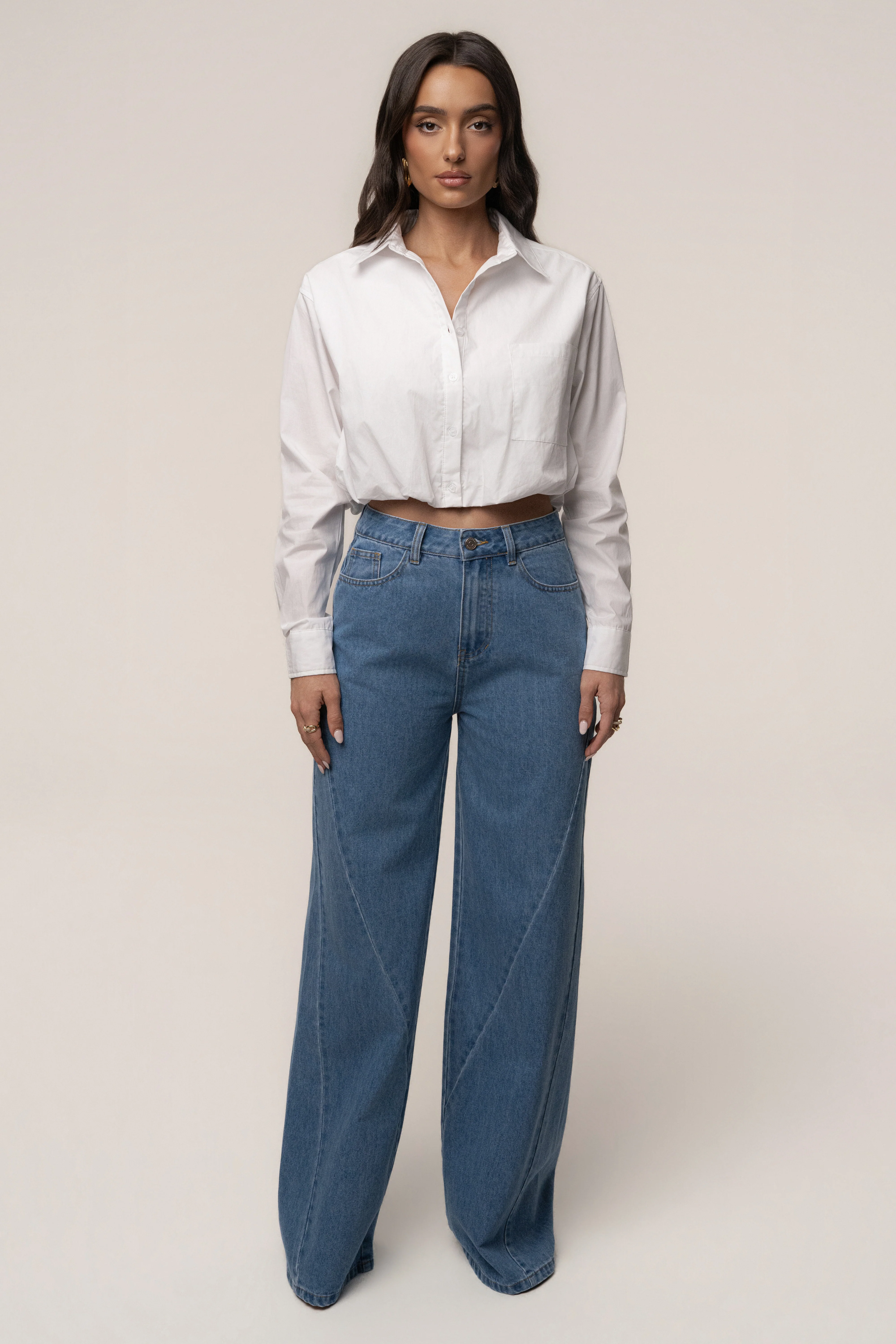 Medium Wash Flowline Seam Jean