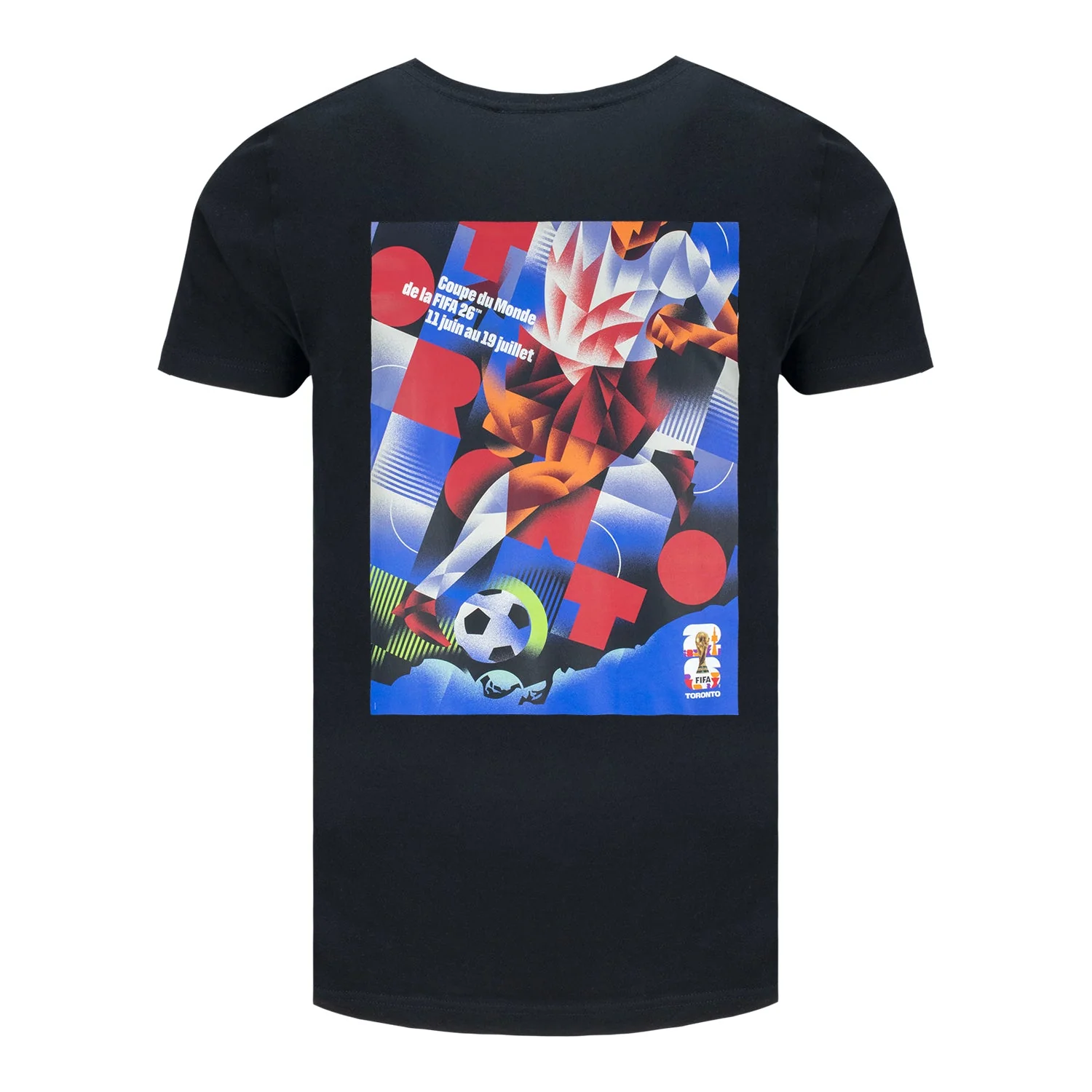 2026 Soccer Fan Collection Toronto Poster Black T-Shirt [FRE] - Unisex