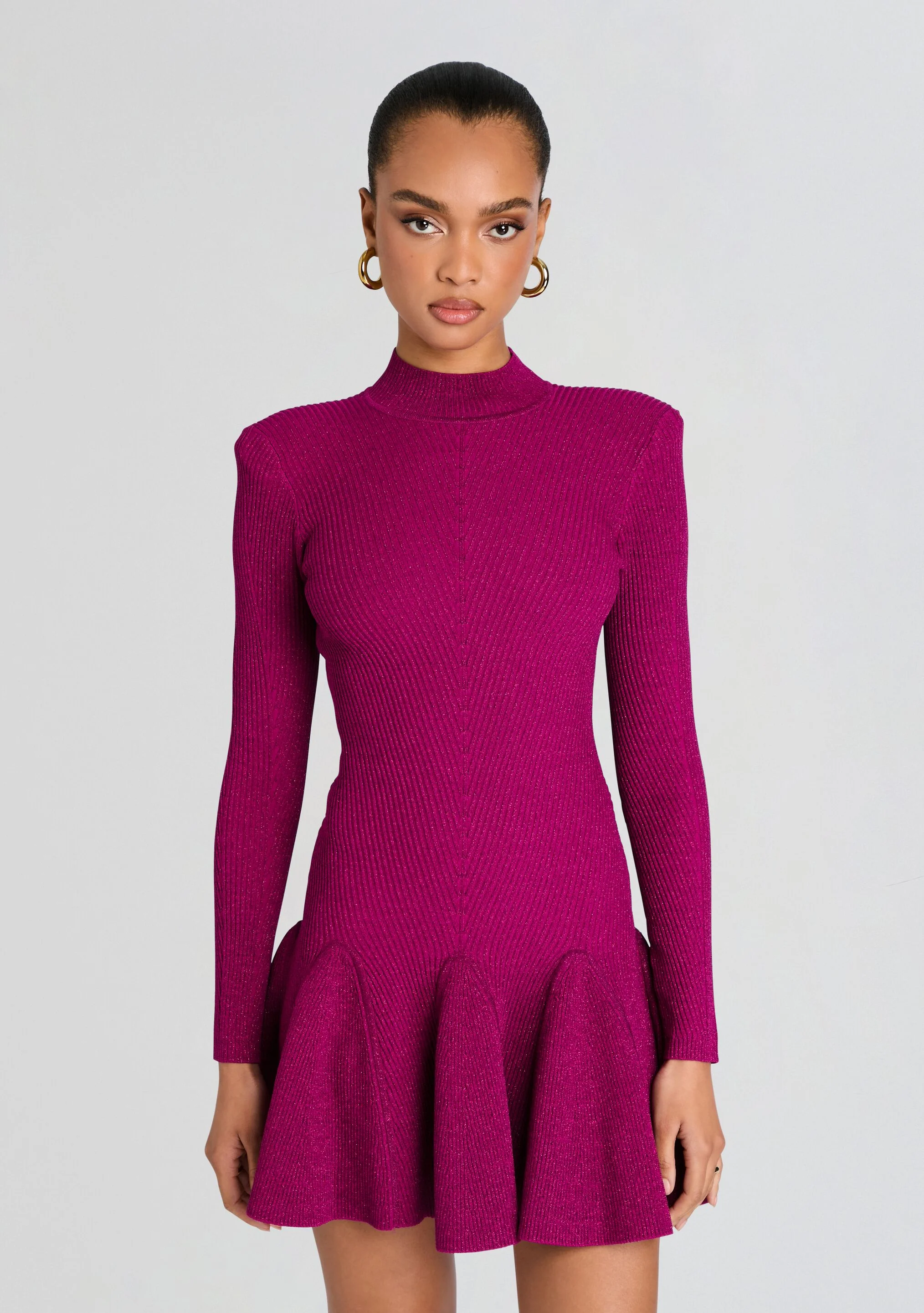 Sydonie Metallic Knit Dress