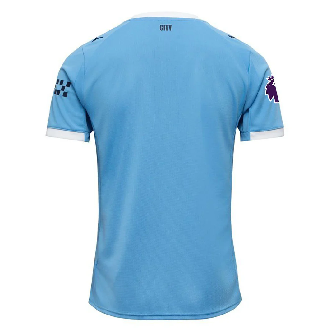 Manchester City Home Jersey 25/26 w/ EPL + Sponsor Patch (Team Light Blue/ White)