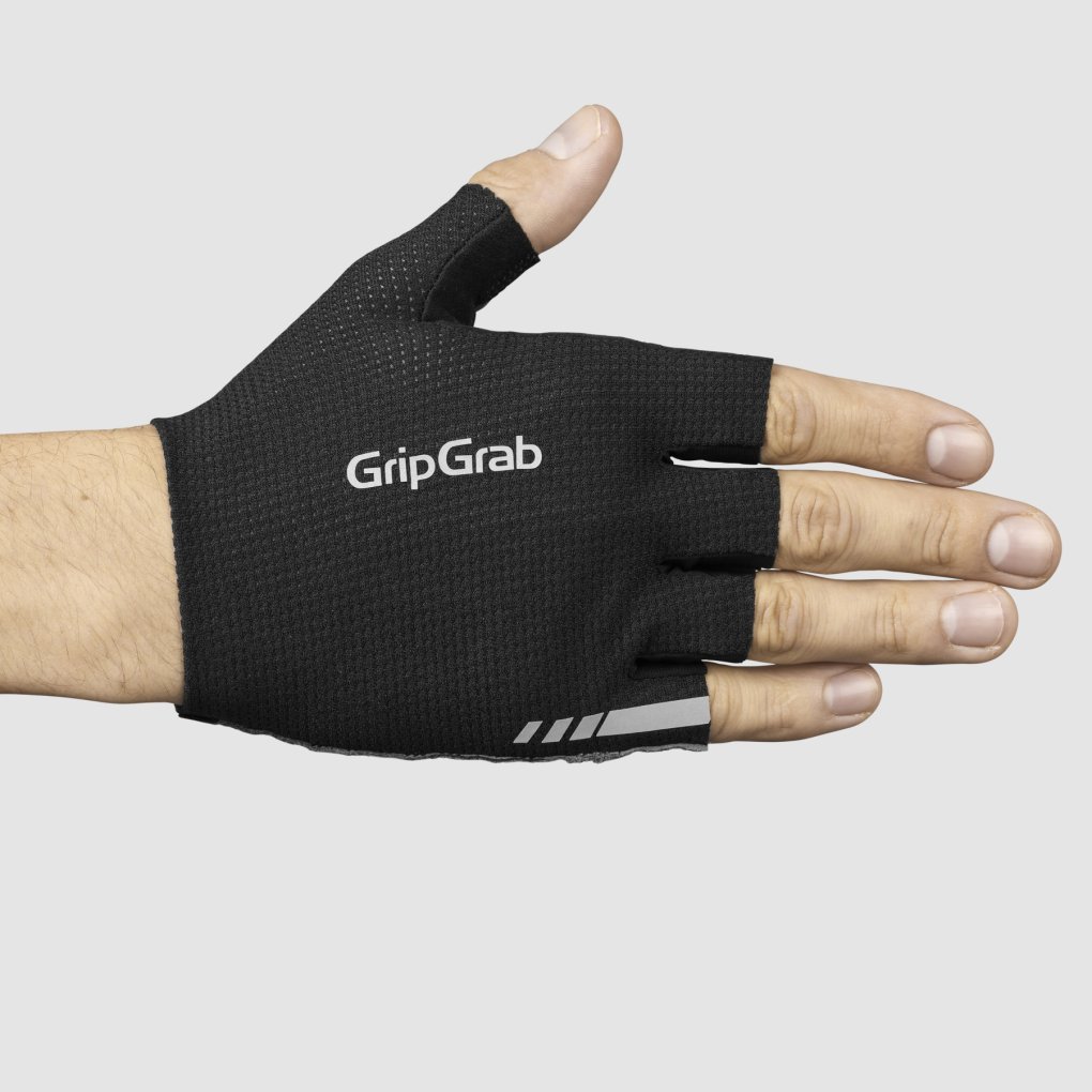 GripGrab PACR InsideGrip™ Short Finger Gloves - Black