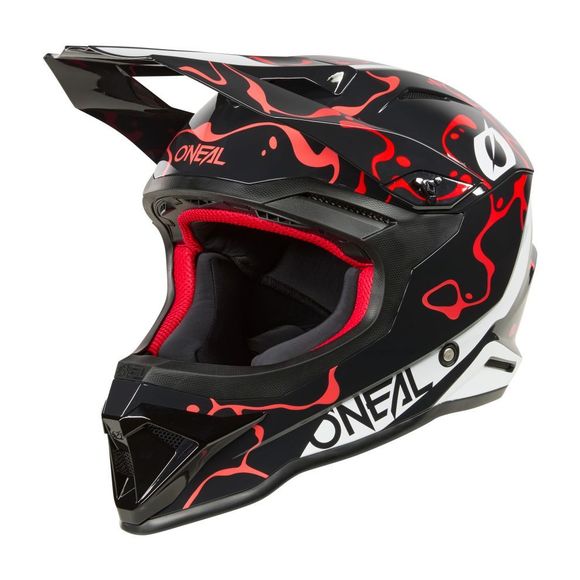 Cross O'Neal 1SRS - Splash 2025 - Black / Red helmetRef: OL2188