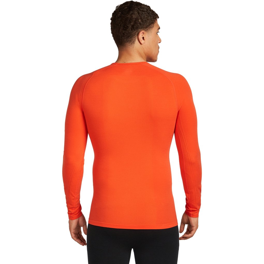 Icebreaker Merino 260 ZoneKnit™ Seamless Long Sleeve Shirt Crewe Men - Fervid