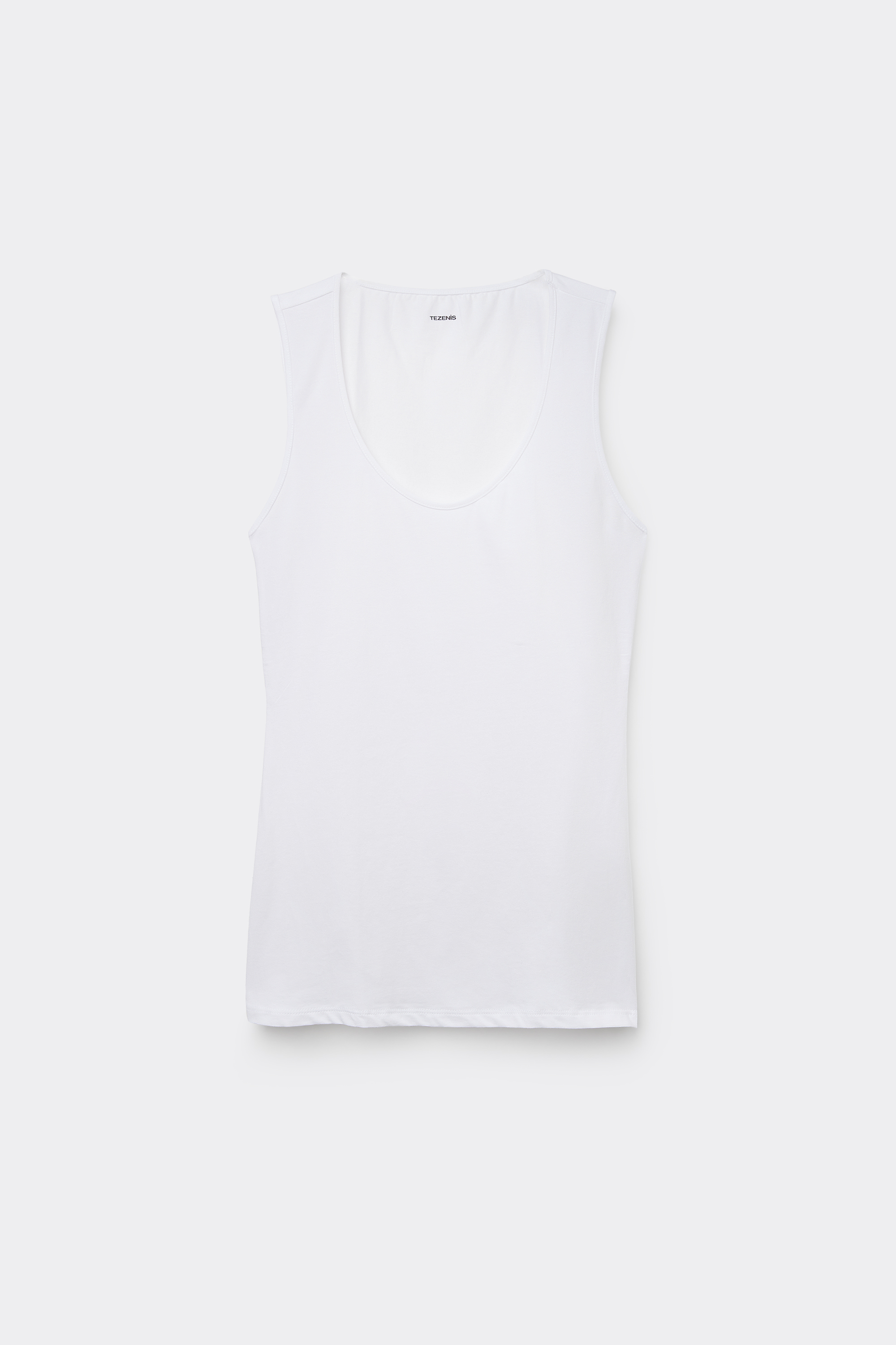 Organic Cotton Camisole with Wide Shoulder Straps and Scoop Neck