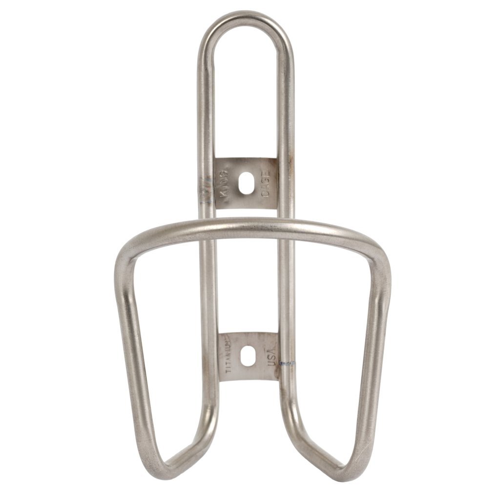 King Cage Flat Top Bottle Cage - Titanium