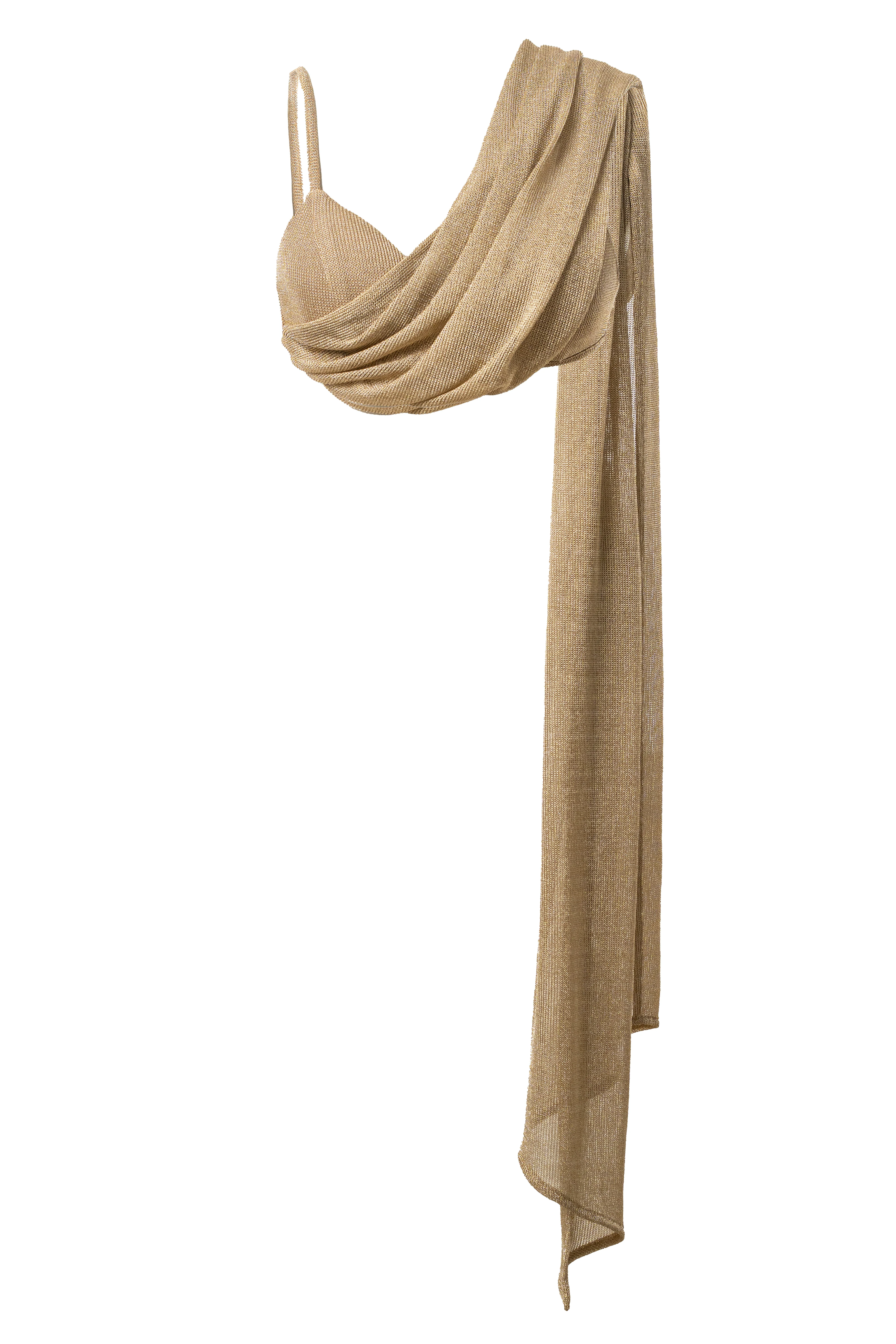 Gold Nocturne Draped Top