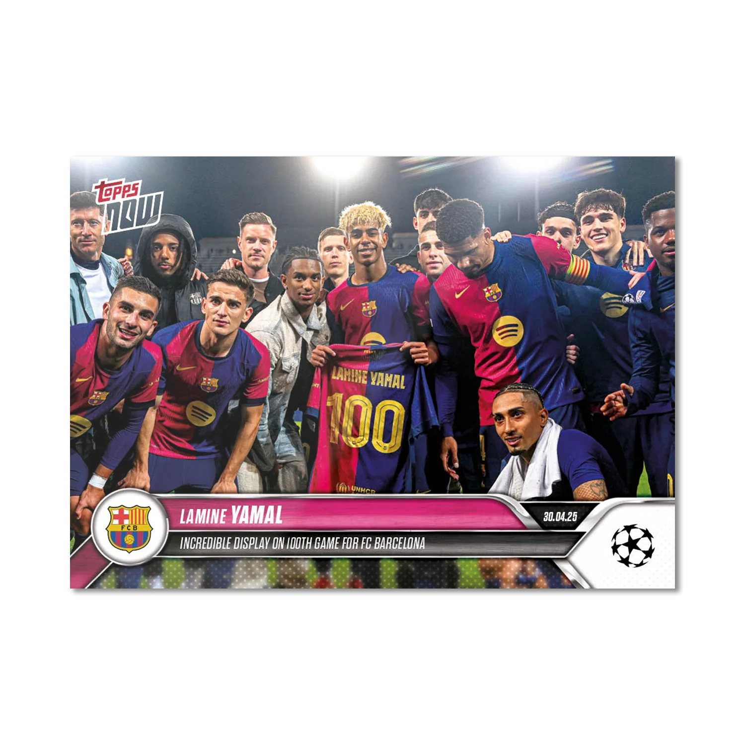 Lamine Yamal - 2024-25 UCL Topps NOW® - Card 149 - LOOK FOR RELIC