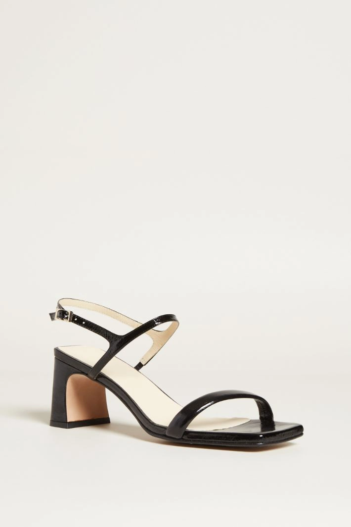 Heeled sandals - BLACK