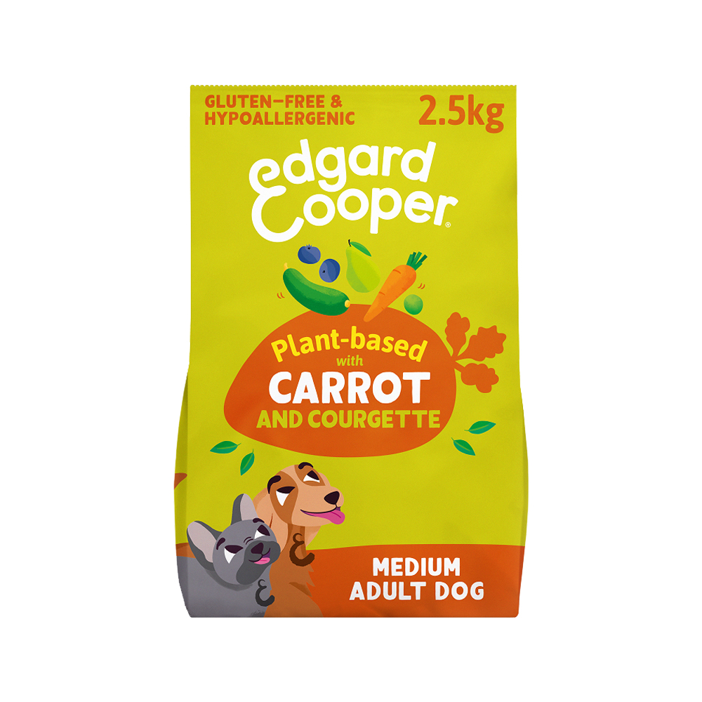 Edgard & Cooper - Adult Plant Based - Dog Food - Carrot & Zucchini - 2.5kg