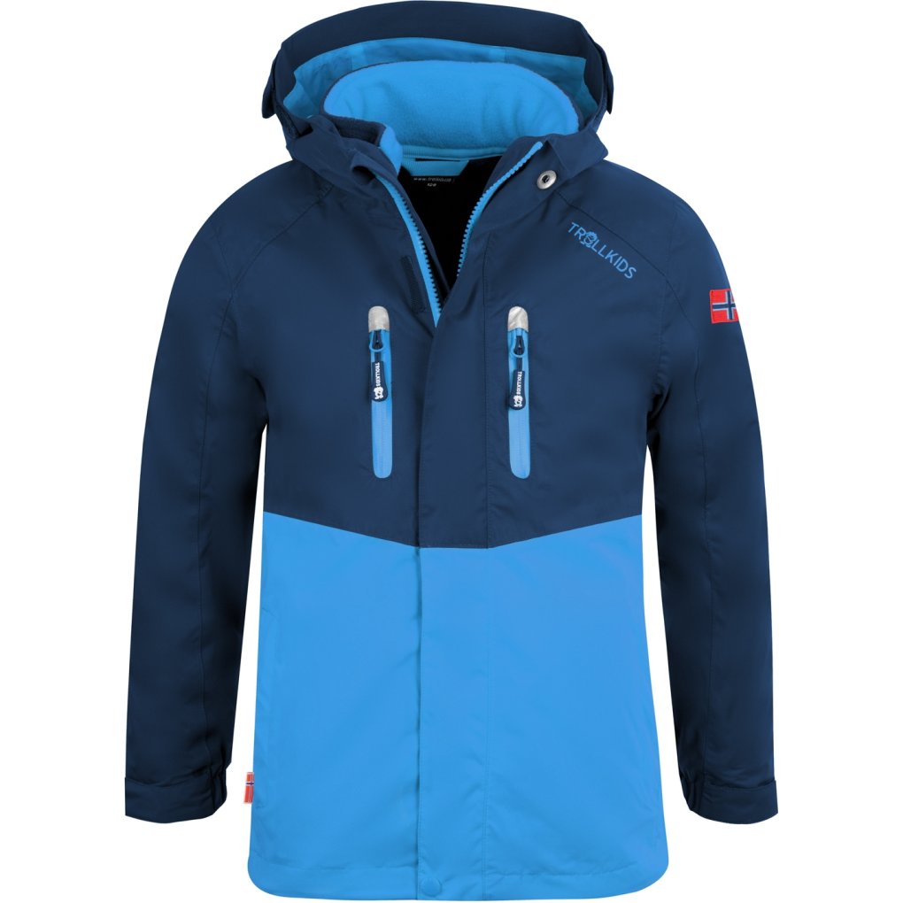 Trollkids Bryggen 3in1 Jacket Kids - Navy/Medium Blue