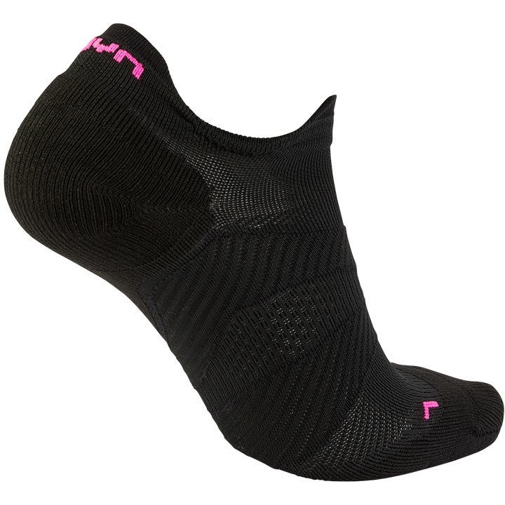 UYN Cycling Ghost Socks Women - Black/Pink Fluo