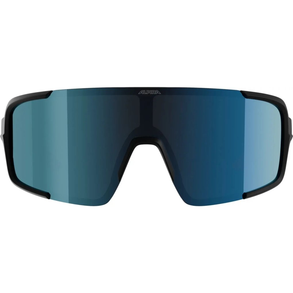 Alpina Lumin Glasses - black matt/blue mirror