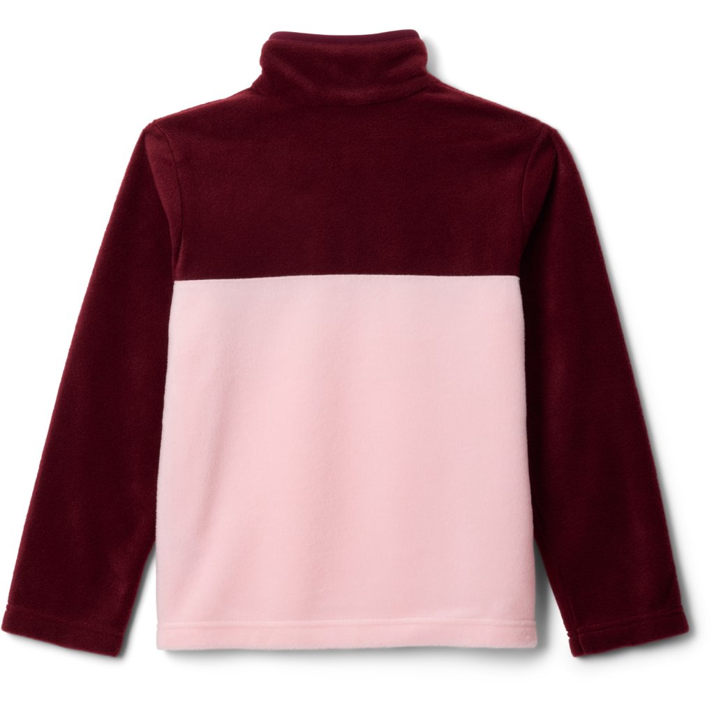 Columbia Steens Mountain II 1/4 Snap Fleece Pullover Kids - Satin Pink/Rich Wine