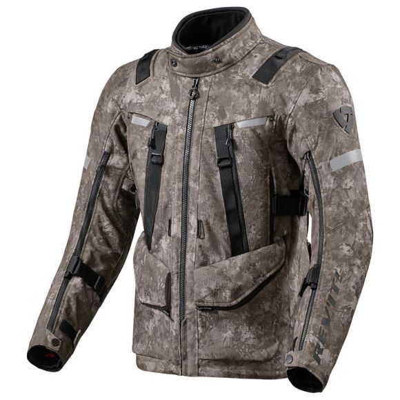 Motorcycle jacket Rev it Sand 4 H2O - BrownRef: Ri1080-C57161