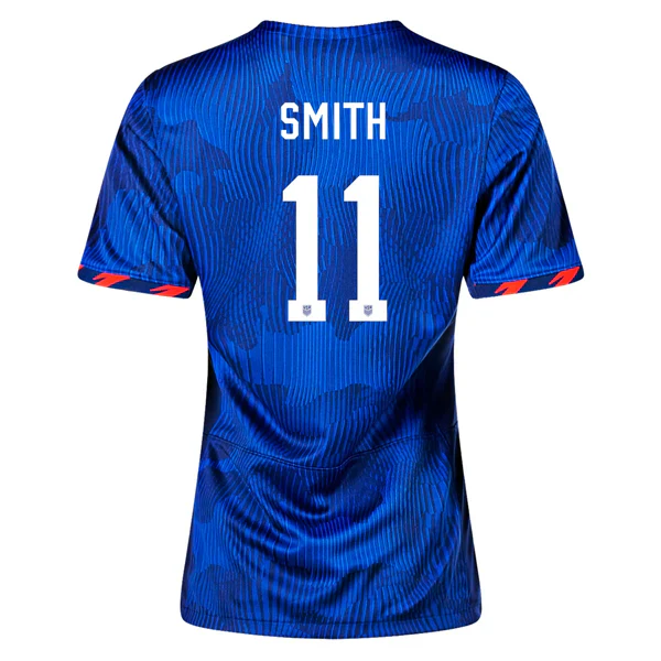 Womens United States Sophia Smith 4 Star Away Jersey 23/24 w/ 2019 World Cup Champion Patch (Hyper Royal/Loyal Blue)