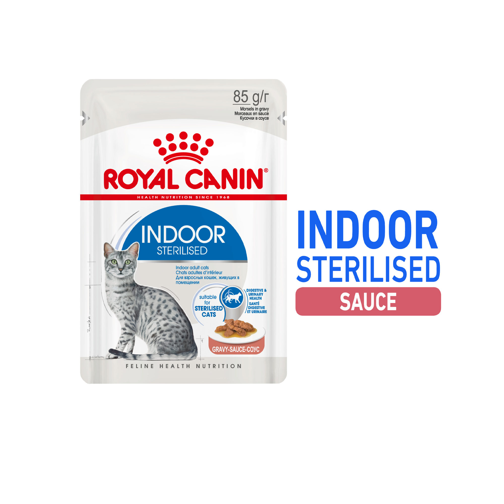 Royal Canin Sterilised Indoor in Gravy - 12 x 85 grams