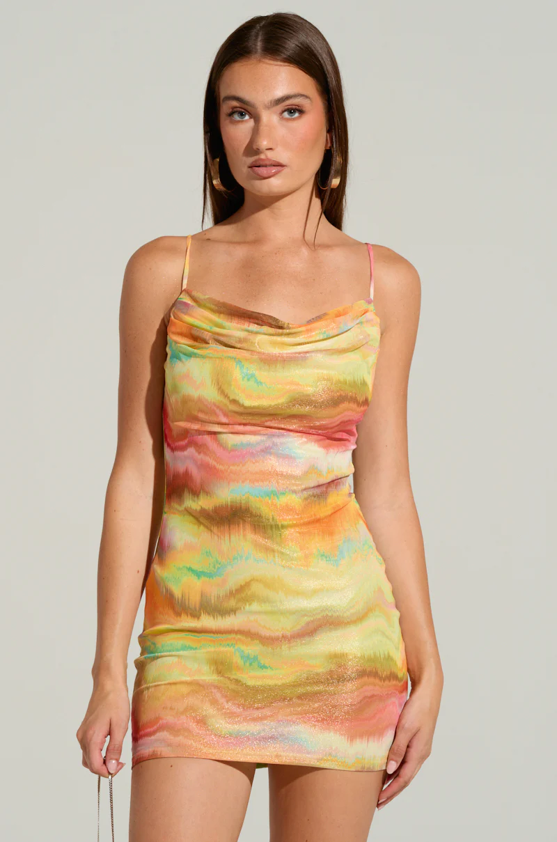 Clara Printed Mini Dress