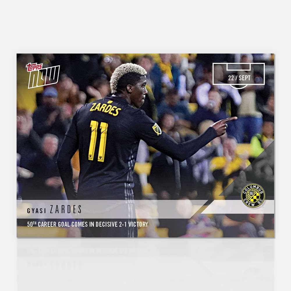 Gyasi Zardes MLS TOPPS NOW® Card 84 - Print Run: 66