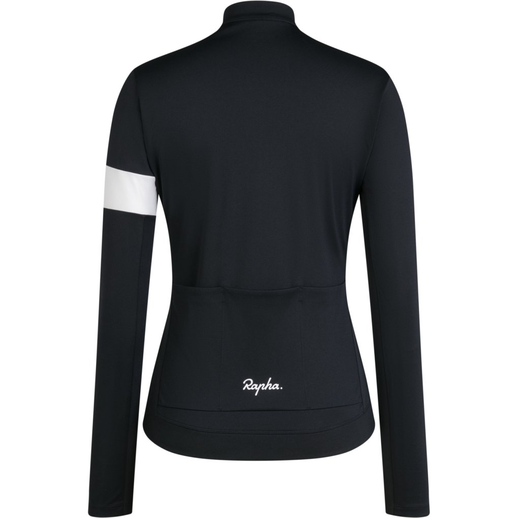 Rapha Core Thermal Long Sleeve Jersey Women - black/white