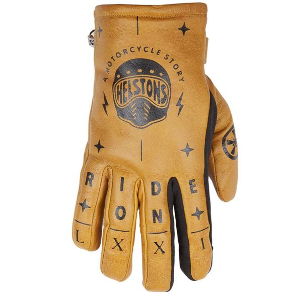 Helstons kustom helmet winter gloves - yellowRef: HS0925