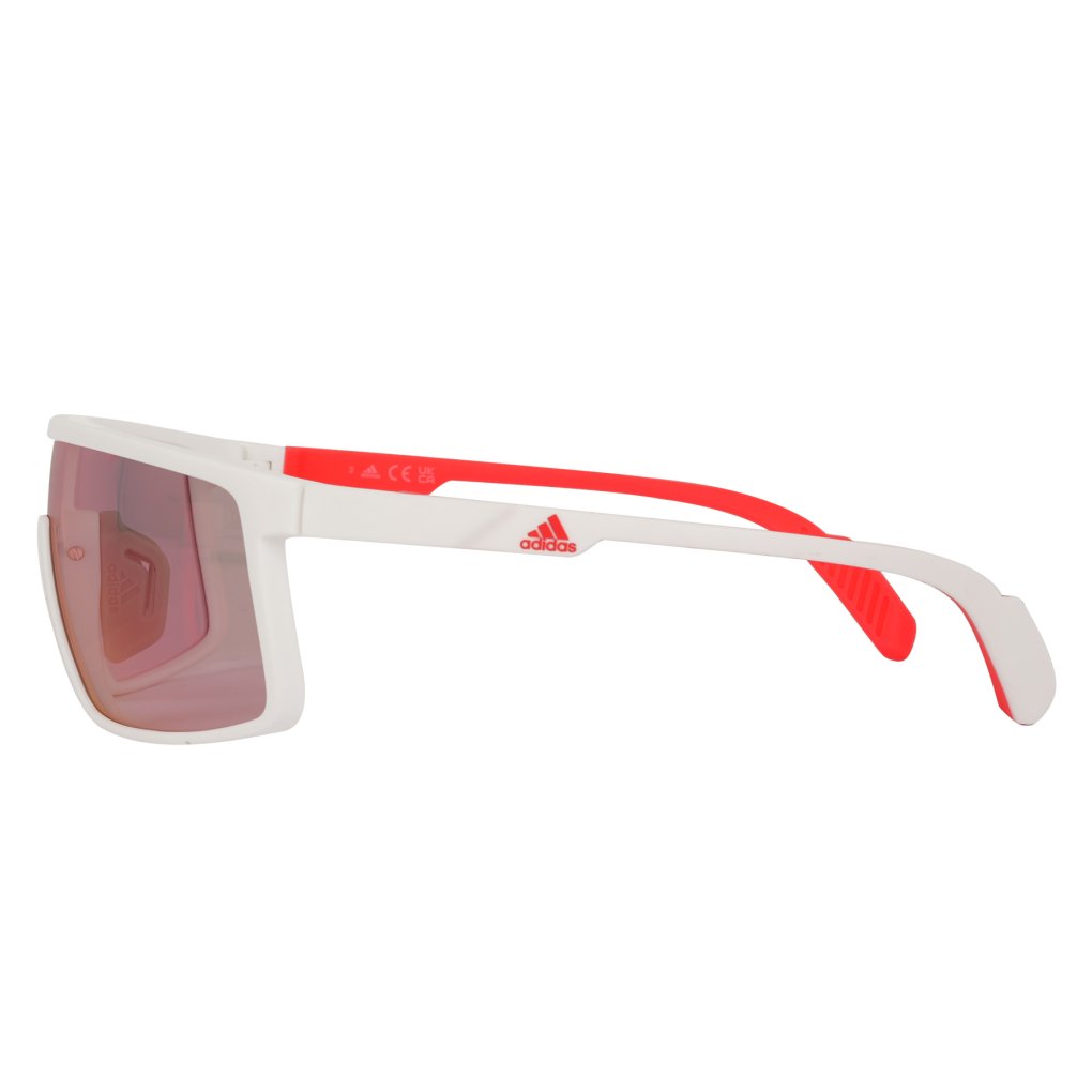 adidas SP0057 Glasses - White / Contrast Mirror Roviex