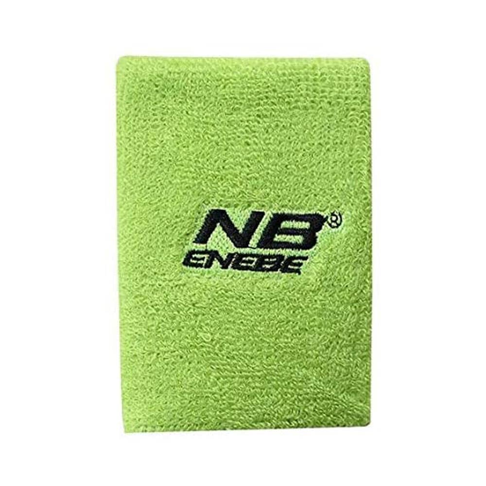 FLUORESCENT GREEN AND BLACK ENEBE LOGO WRISTBAND