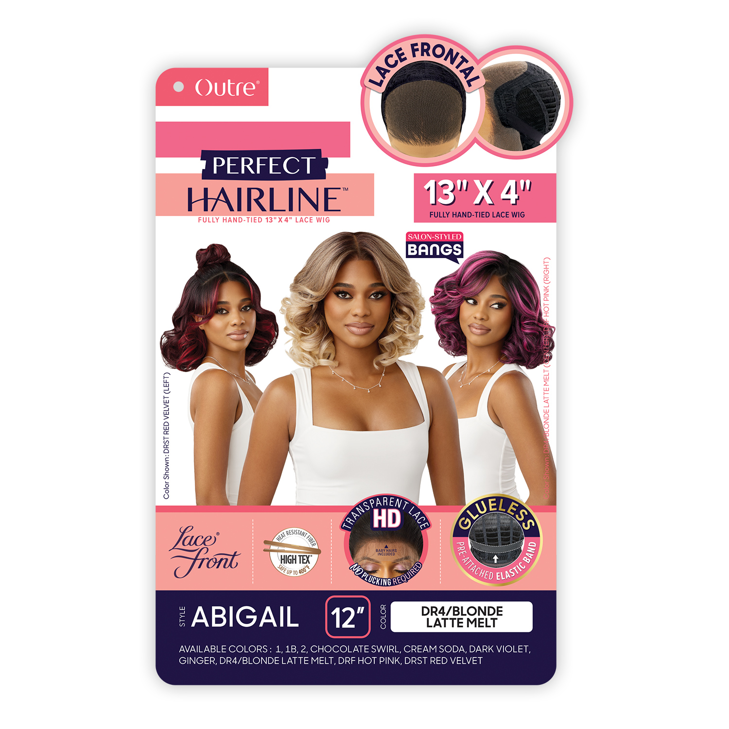 Outre HD Lace Frontal Wig Perfect Hairline Glueless Fully Hand-Tied 13X4 Lace Wig Abigail