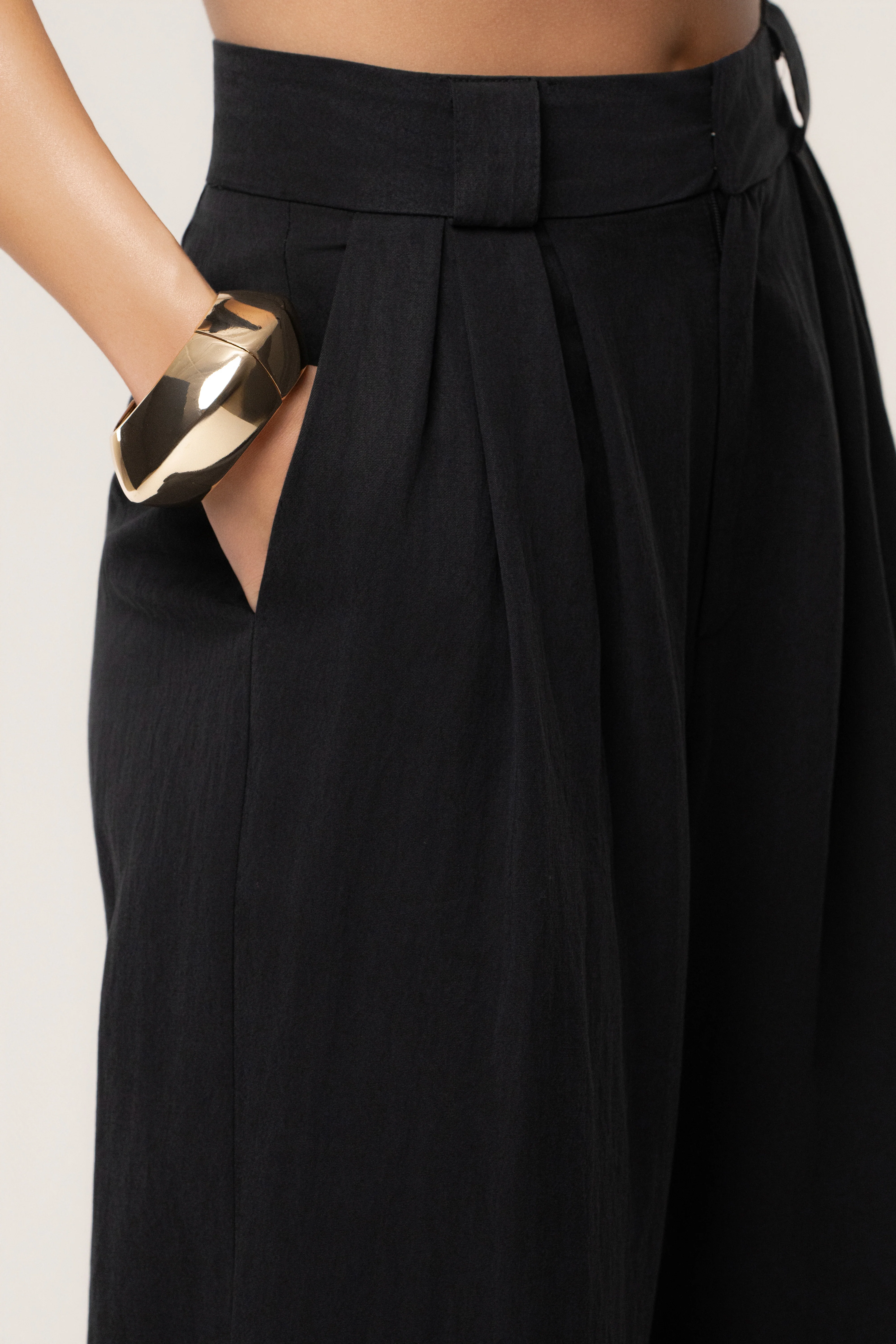 Black Stay Ready Trouser