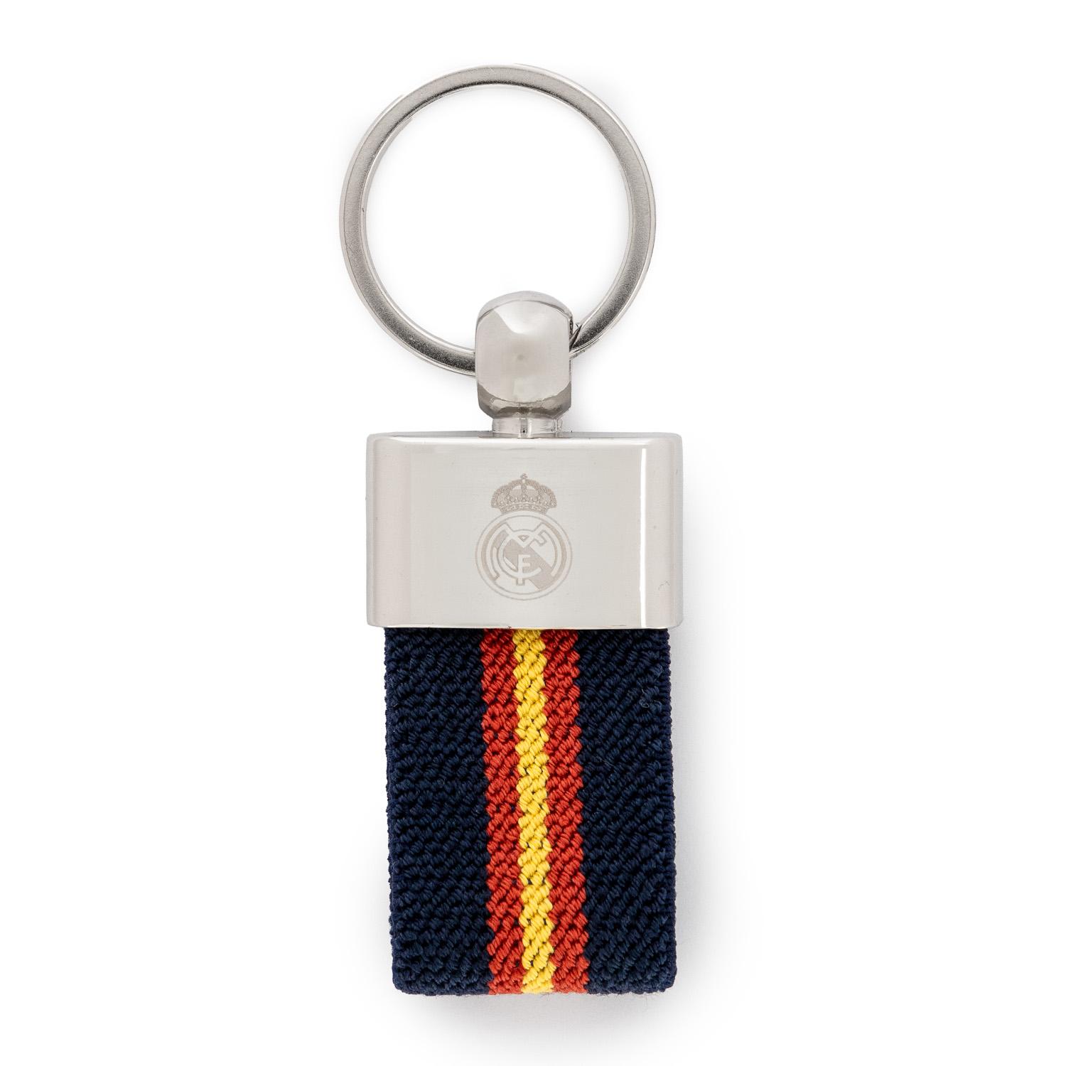 Spanish Flag Keyring Navy Real Madrid