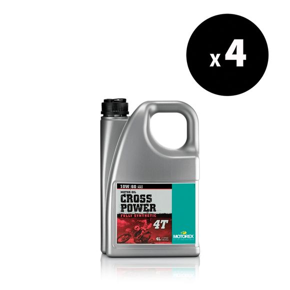 Huile moteur Motorex Cross Power 10W60 4X4L UniverselRef : MX00146A / 3033542