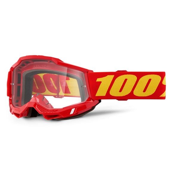 Masque cross 100% ACCURI 2 OTG Rouge - Clair 2025 - RougeRef : CE1350 / 50018-00010
