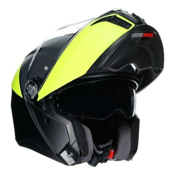 Casque modulable AGV TOURMODULAR - BALANCE - Noir / JauneRef : AG0984