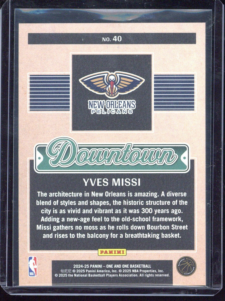 2024-25 Panini One and One Basketball Yves Missi Downtown #40
